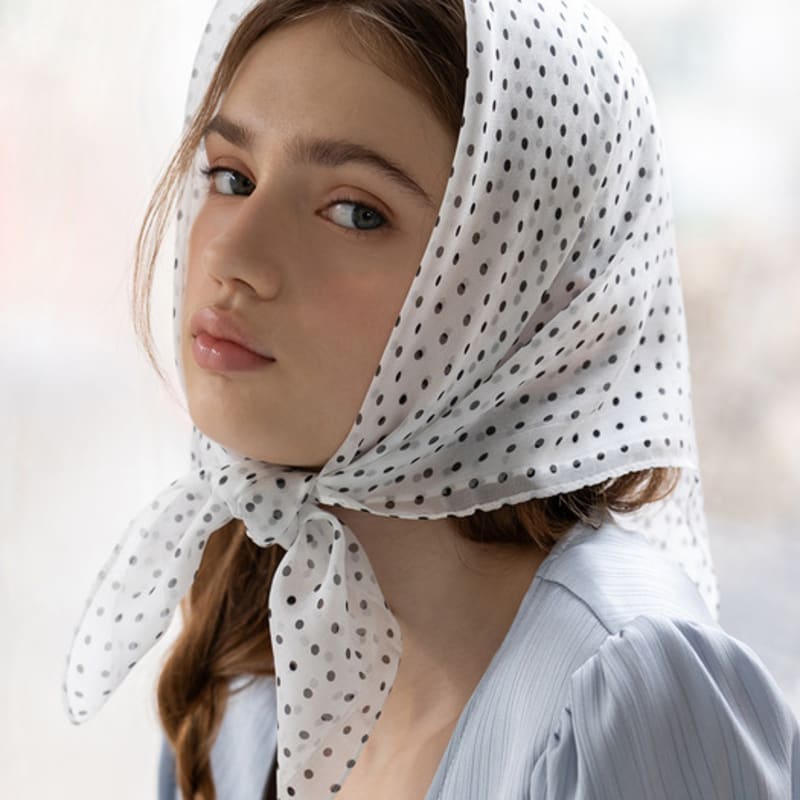 Tatiana Mimi Dot Square Silk Scarf SF2908 3 Colors