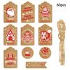 Themed Christmas Paper Gift Tags With Vintage Snowman For Festive Event Decor