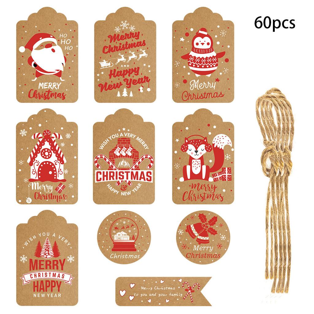 Themed Christmas Paper Gift Tags With Vintage Snowman For Festive Event Decor