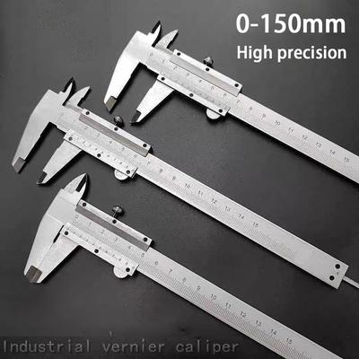 0-150mm Vernier Calipers Stainless Steel High Accuracy Gauge Micrometer  Portable Measuring Tool