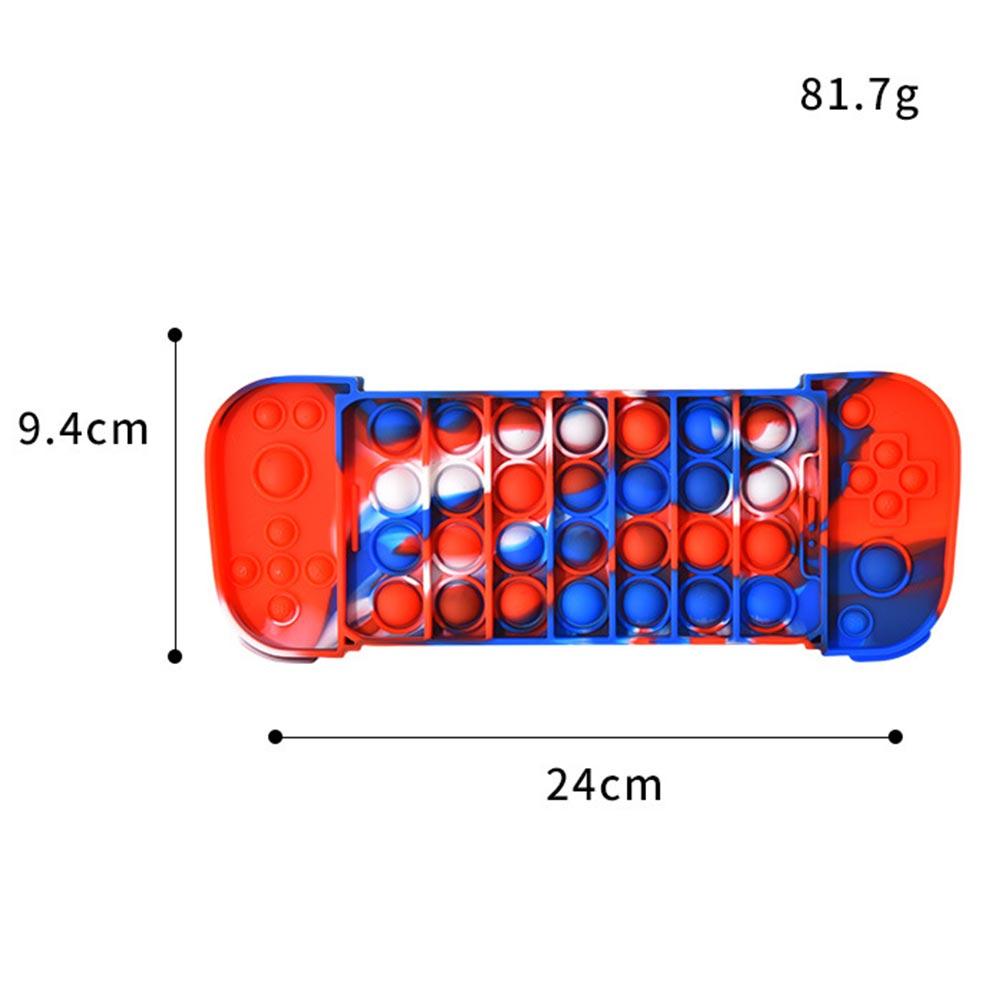 

Креативная цветная силиконовая игрушка-рукоятка Tie Dye для защиты окружающей среды, водонепроницаемая игрушка для снятия стресса красный/синий