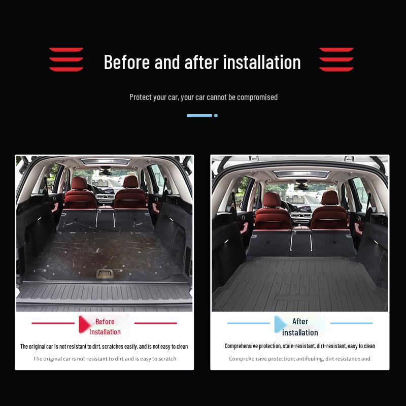 BMW X1/X5 TPE Waterproof Trunk Mat & Rear Seat Protector