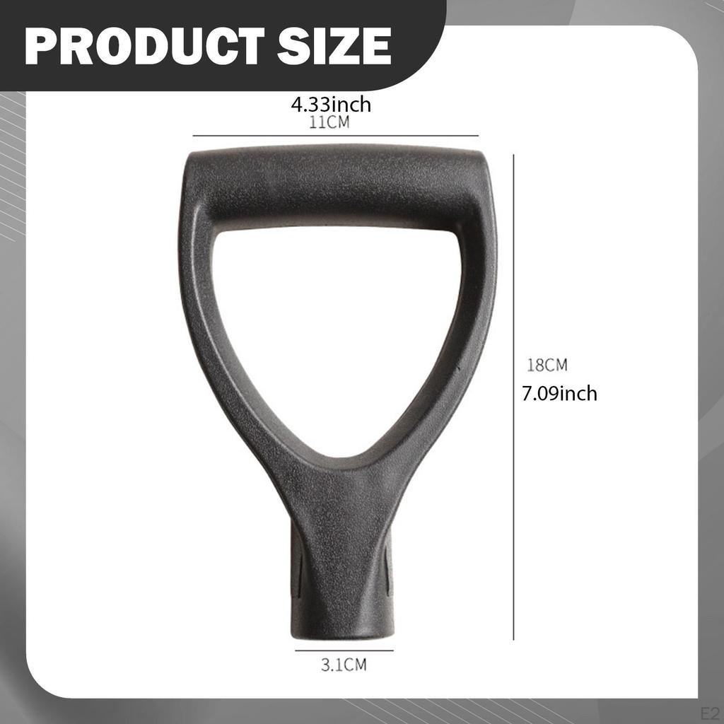 Handle Ergonomic Garden Tool Nonslip Comfortable PP Universal Replacement for Rake Fork