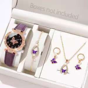 Ladies Watch Fashion Personality Simple Watch Butterfly Digital Belt Watch Women S Suit Quartz Watch