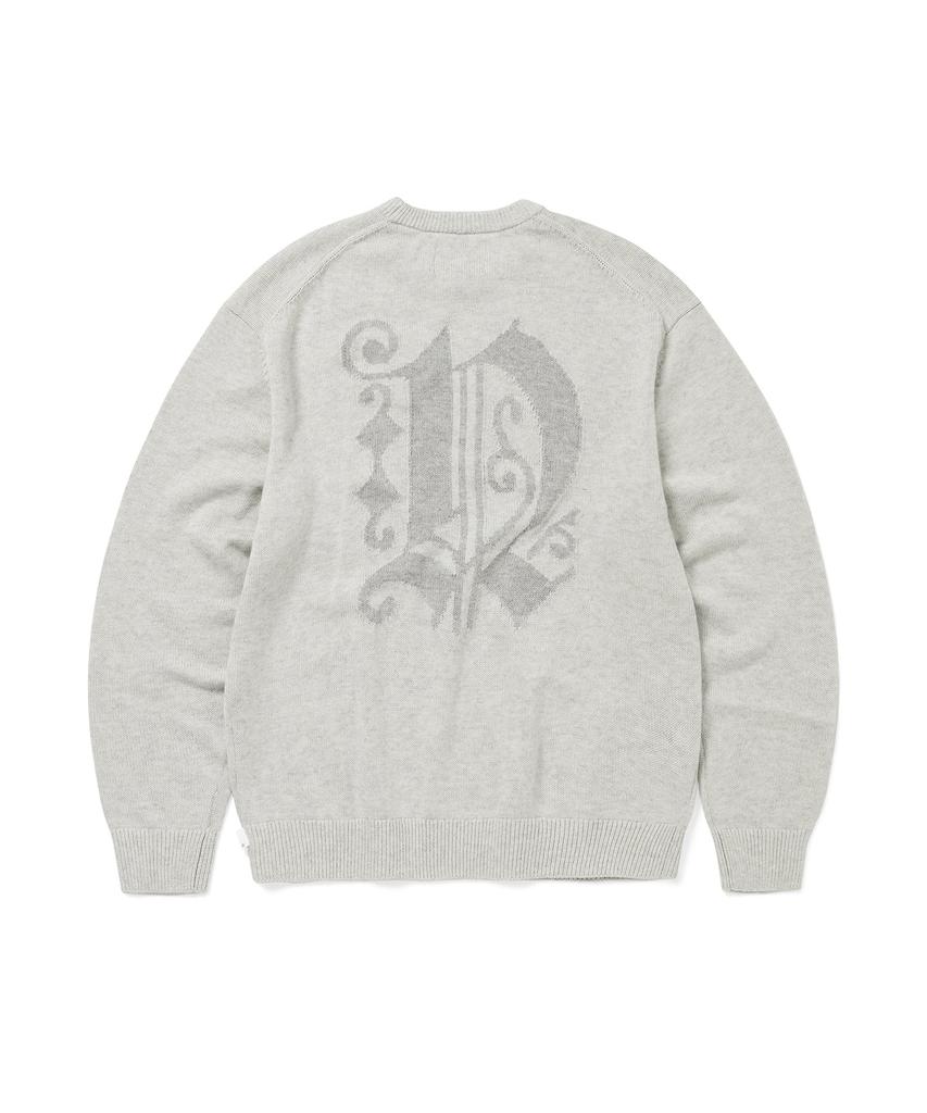 THISISNEVERTHAT Fortuna N-Logo Sweater Heather Gray