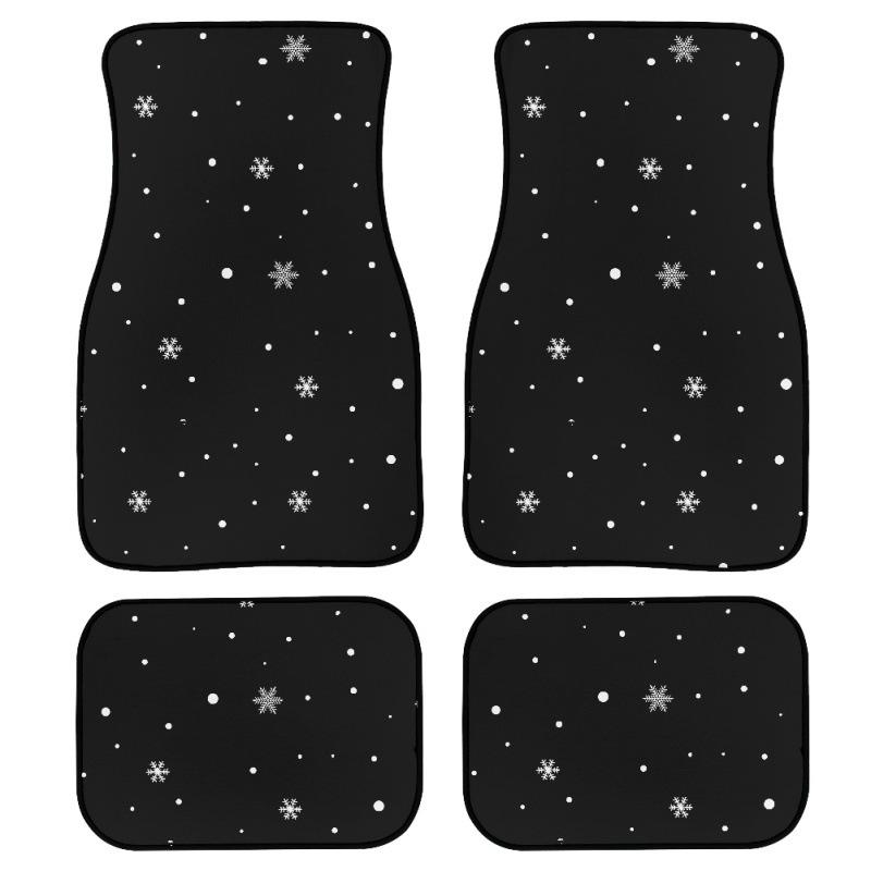 Diy Printed Car Floor Mat Carpet Four-Piece Set Of Dirt-Resistant Floor Mat Universal Starry Sky
