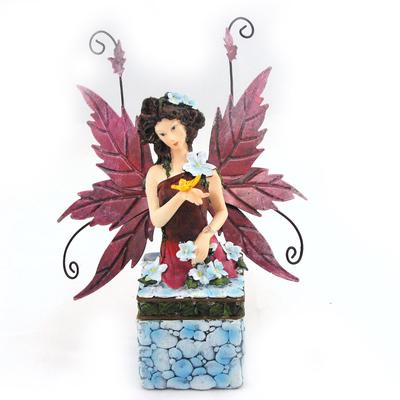 [G3281] - 'Fairy Dreams' Jewelry Box Blue Pink
