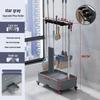 Weina Stainless Steel Mobile Mop & Broom Holder