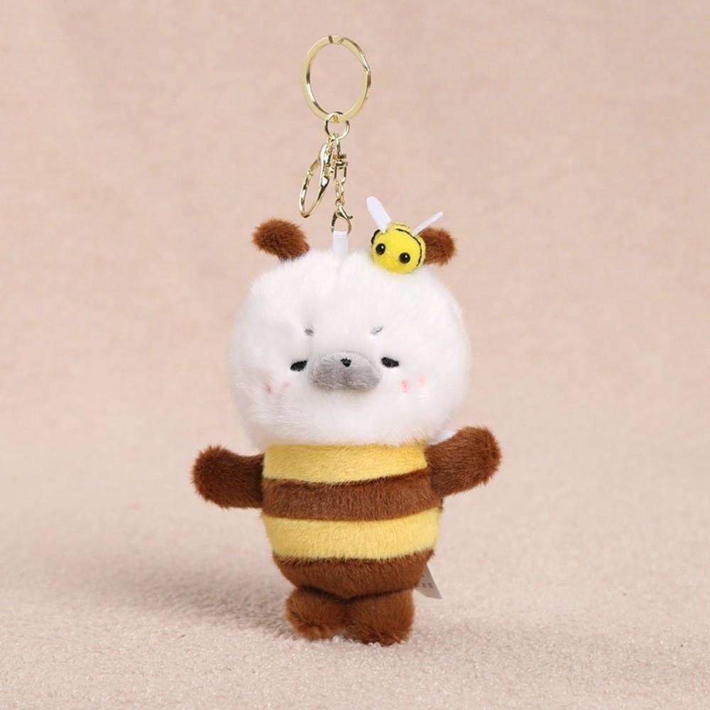 Soft Seal Stuffed Animal Keyring Plush Material Seal Soft Plush Doll Keychain Birthday Gift