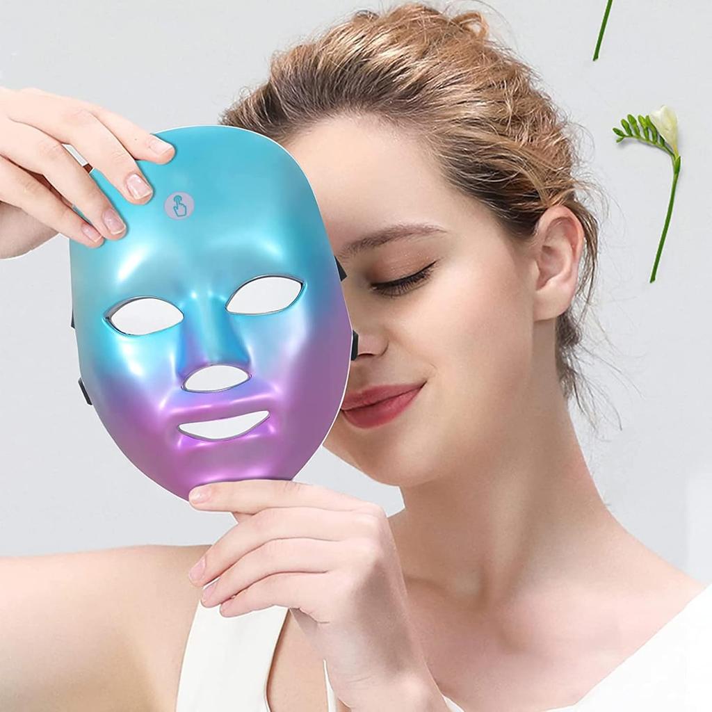 LED Photon & Professional LED Facial Mask - Daily Facial Care Accessory for Skin Wellness, Suitable for Home Daily Use