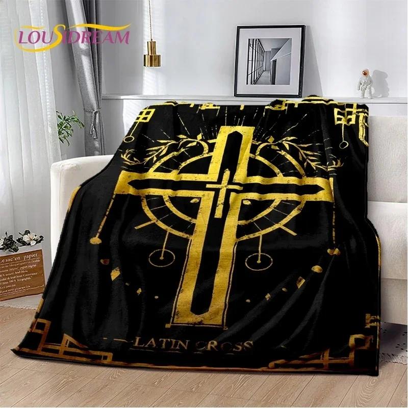 3D Pray Holy Bible Cross Jesus Soft Flannel Blanket for Bed Bedroom Sofa Picnic,Throw Blanket for Cover Outdoor Leisure Nap Gift