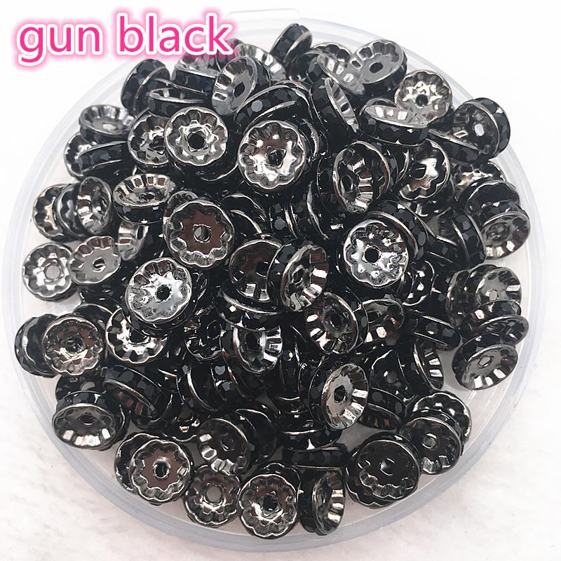 NEW 30pcs 10mm Czech Crystai Rhinestone Glass Round Loose Spacer Beads for Jewelry Making DIY Bracelet Necklace