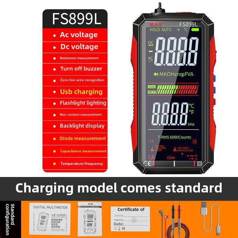 High Precision Intelligent Digital Multimeter with Large Screen Display