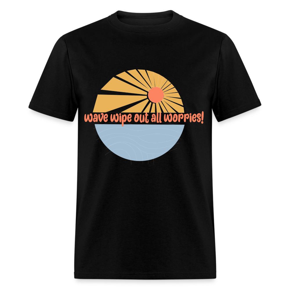 Wave Wipe Out All Worries Shirt Ocean Beach Lover Surfing T-Shirt Size S-6XL