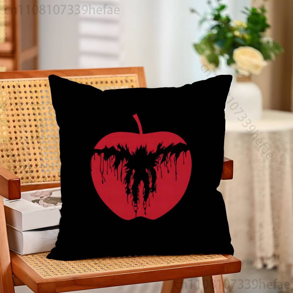 DDeath NNote Misa L Yaga Print Polyester Pillow Case for Valentine gift Home Sofa Cushion Cover Decoration Custom