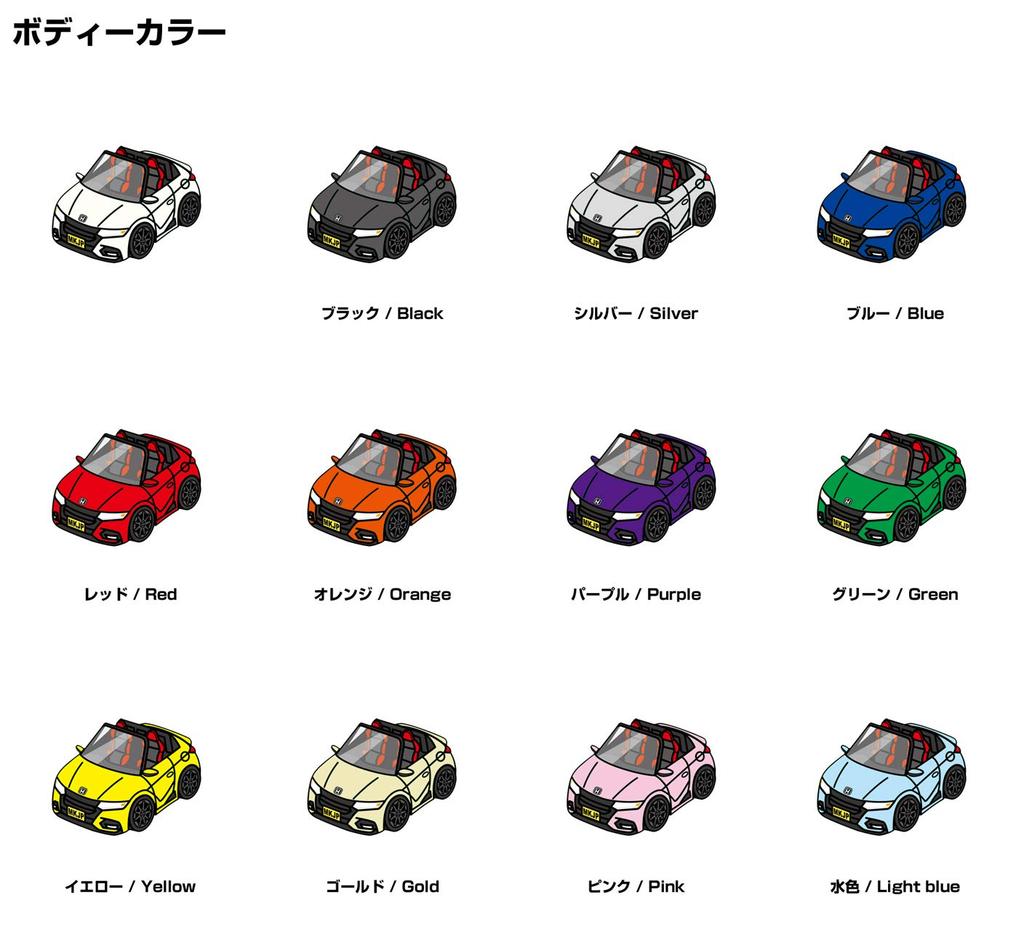 MKJP Custom Keychain Honda S660 Modulo X JW5 Black Car Green Base Color