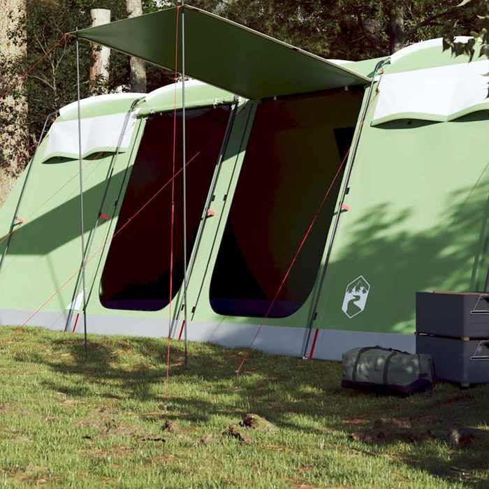 VidaXL Tente de camping tunnel 10 personnes vert imperméable, tente, tente de jardin, abri extérieur, tente de camping, abri 94619