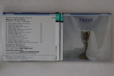 CD NIKOLAUS HARNONCOURT - Mozart Missain C, Kv 427 K35Y10001 TELDEC Japan Obi Classical Used