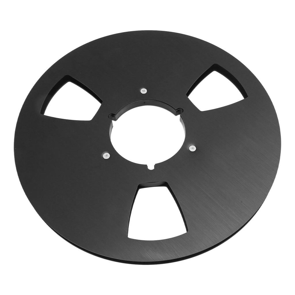 1 4 10.5 Inch Empty Tape Reel 3 Holes Universal Sound Tape Takeup Reel for Recording Open Reel Takeup Reel Machine Black