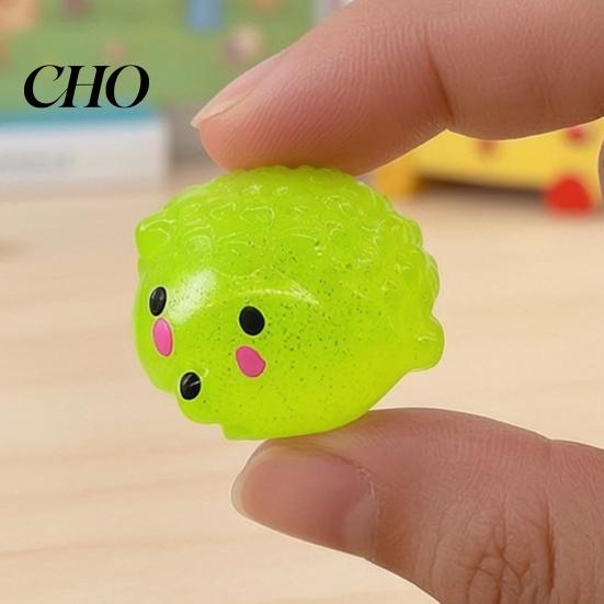 Kids Stress Relief Toy Mini Glitter Animal Squeeze Toy, Whale Hedgehog Dolphin Crab Rabbit Gadget Pinch Anxiety Stretchy Ball, Party Favors