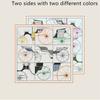 POBING Curled Twill Silk Scarf Women Funny ICE CREAM Double Side Printed Square Scarves Wraps Echarpes Foulards Femme Hijab 70CM