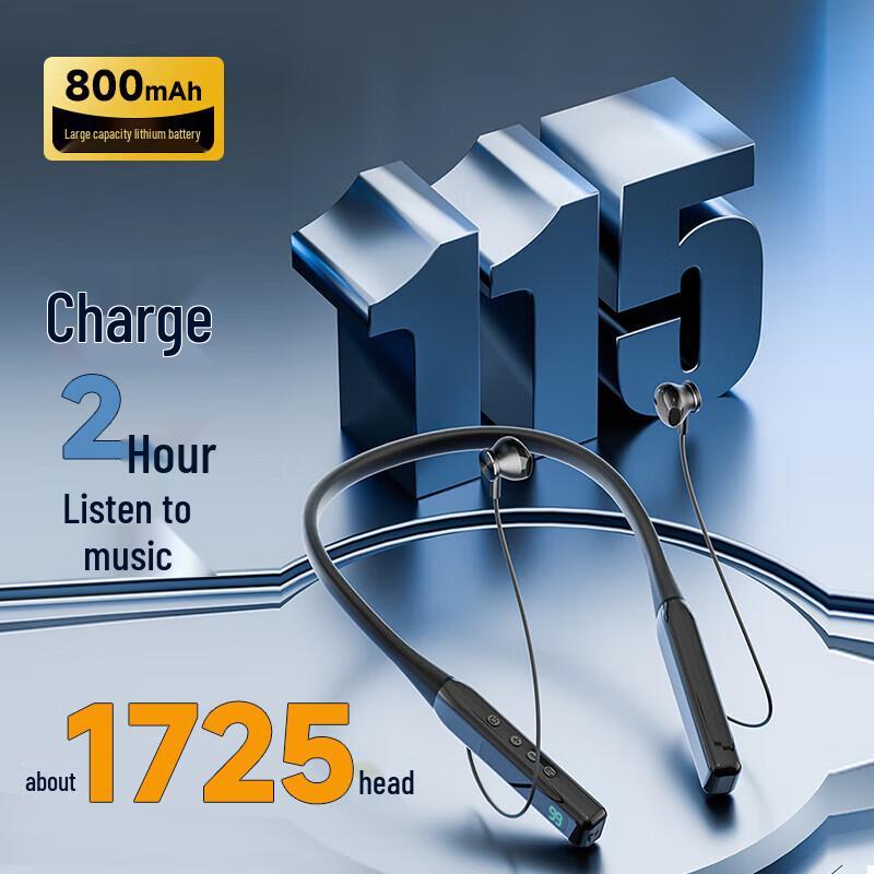 Aigo 115-Hour Neckband Sports Bluetooth Earphones