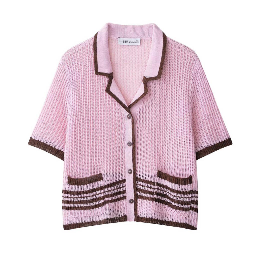 ZR Women's Summer 2025 Fashion Lapel Jacket & Shorts Set