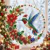 Sparkling Sun Catchers for Windows Christmas Hanging Diamond Art Ornament, 2D Acrylic Pearl Painting Decorative Chain Ornaments Pattern Suncatcher,
