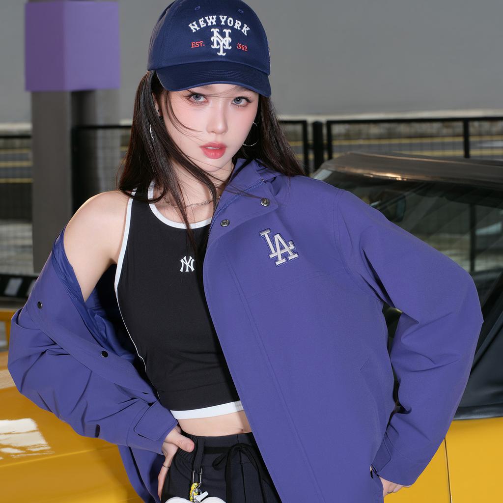 New MLB Los Angeles Dodgers Basic Collection 25FW Jacket Unisex Purple 3AWJB0154-07PPS