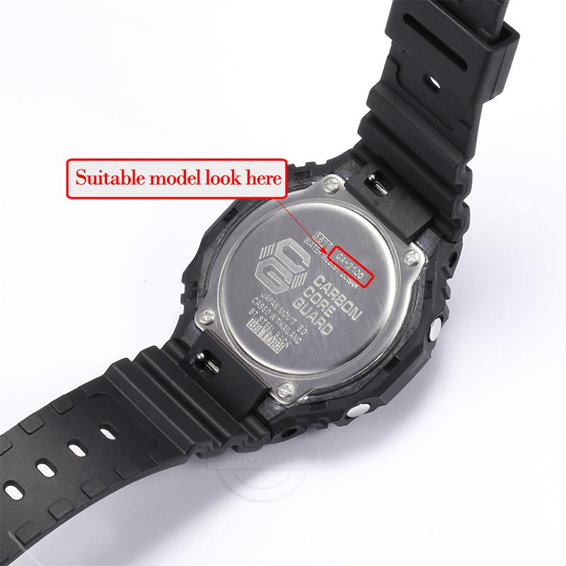 Quick Release Resin Strap For Casio  GA2100 2110 Men Sports Waterproof Rubber Watch Band Watch Accessoriesd Accessories