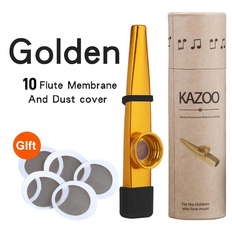 Metal Kazoo Accompaniment for Guitar Ukulele Beginner Simple Easy-to-Learn Instrument Portable Whistle Musical Device Gift Set