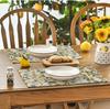 Brown Lemon Tree Bird Flower Summer Placemats Set of 4,12x18 Inch Seasonal Spring Table Mats for Party Kitchen Dining Decoration