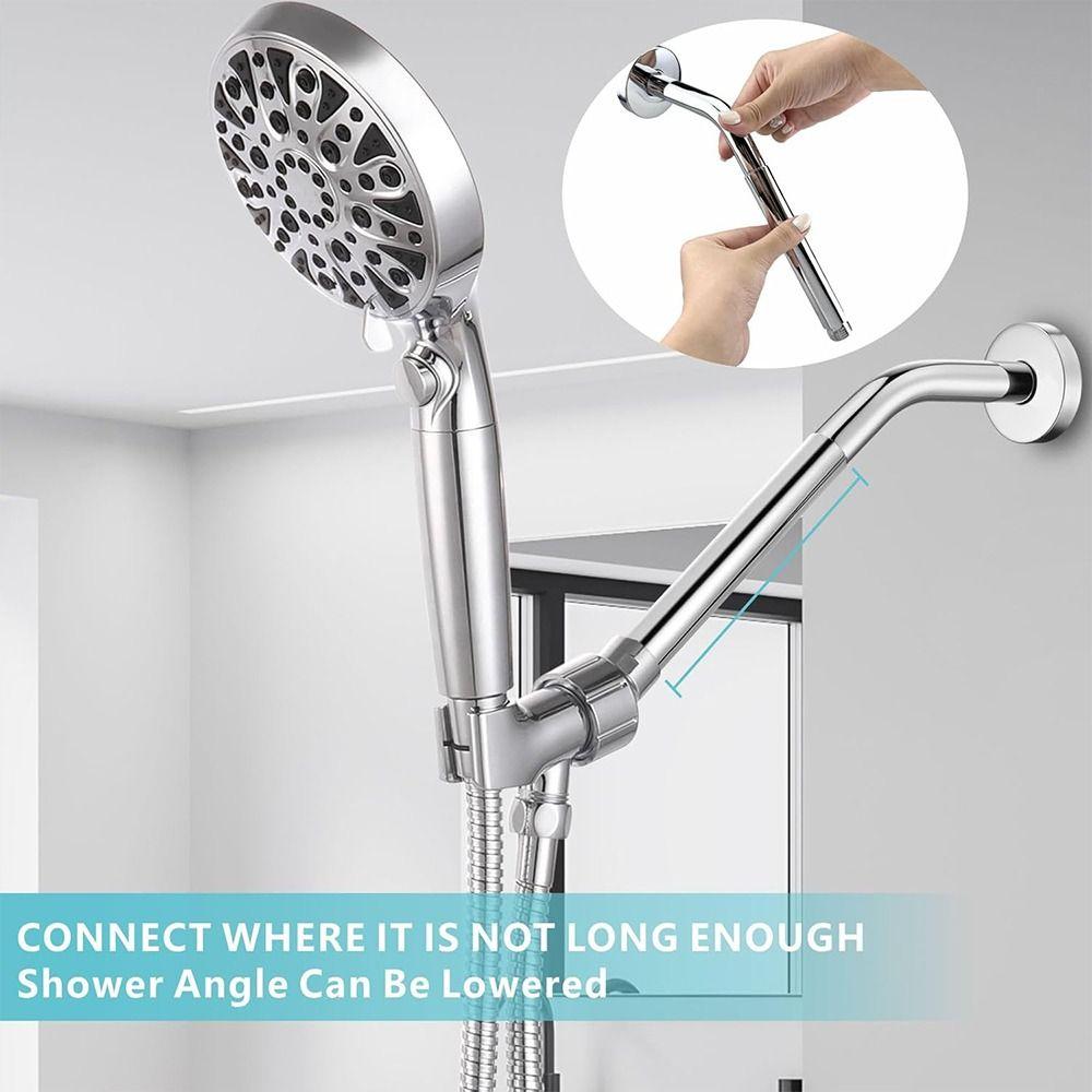 Round Shower Extension Rod 30cm Shower Bracket New Shower Head Rod