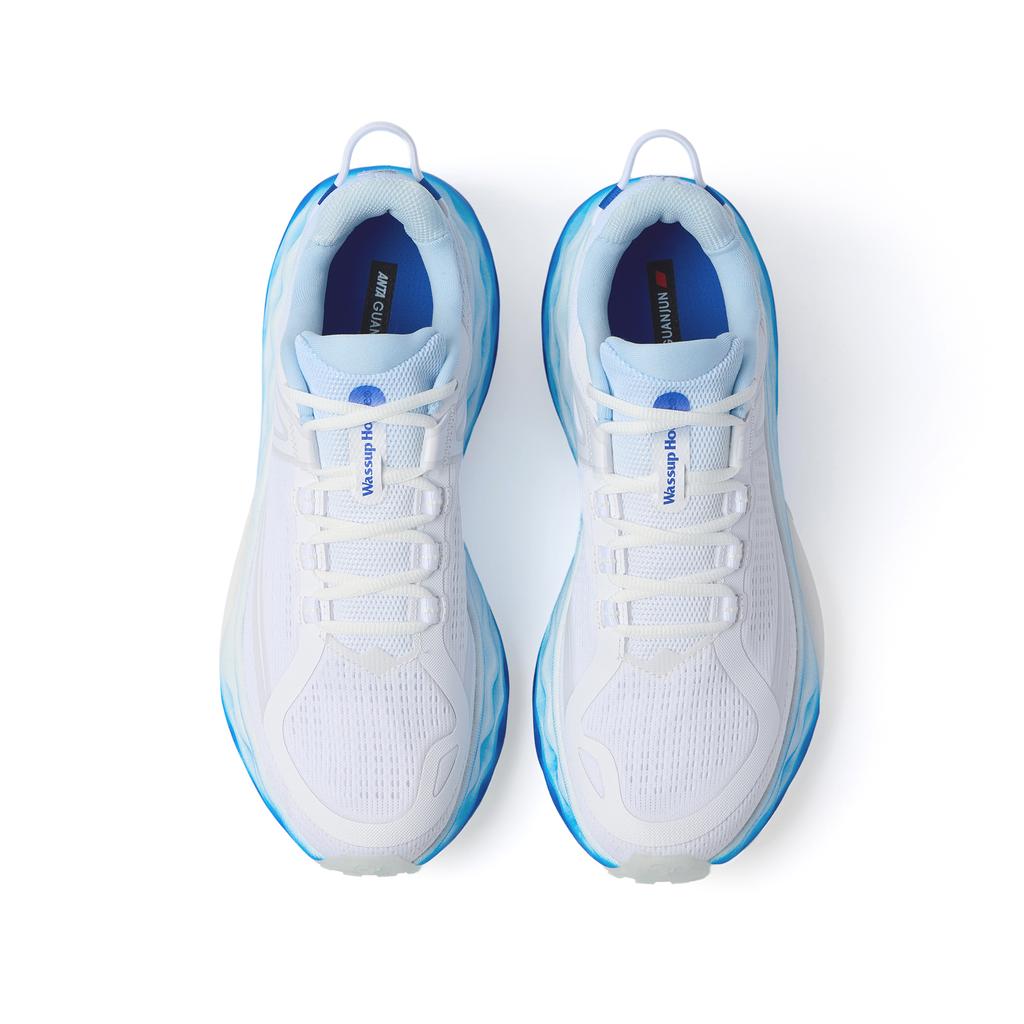 Anta Wassup X  Chao Feng Champion Klain Blue Trendy Shock Absorbing Wear Resistant Low Top Casual Running Shoes Men sneaker White 112526623A-1