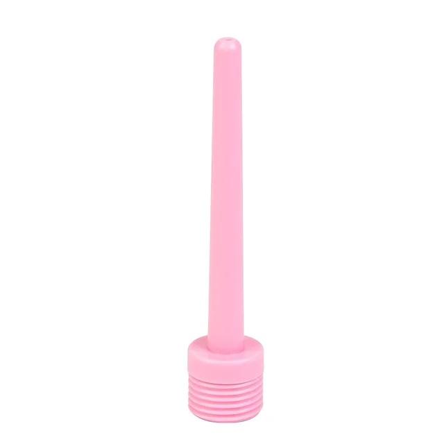 Ducha Rosada Jeringa de Enema de Silicona Pequeña Larga Cabezal de Limpieza de Ducha Anal Perlas Anales Tapón de Culata Punta de Boquilla Accesorio de Grifo Gay