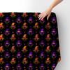 Royal Samt Stoff Polyester Zum Nähen - Motiv Schwarze Katzen In Einem Hut