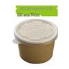 Homeglen 16oz Kraft Disposable Round Paper Bowls with Lids