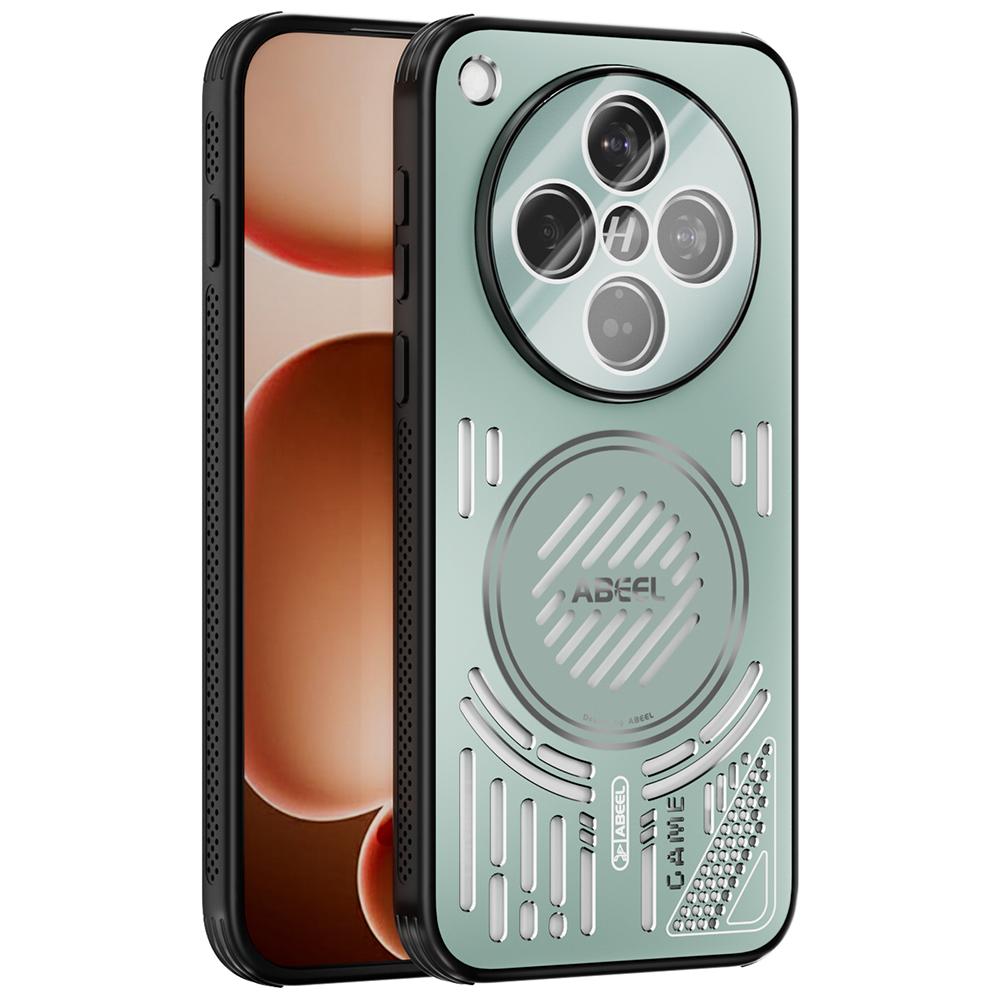 ABEEL For Oppo Find X8s+ 5G Magnetic Case Aluminium Alloy+PC+TPU Hollow Heat Dissipation Phone Cover