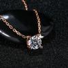 1-2CT 18K Gold Bull Head Necklace Luxury Rose Gold Moissanite Passed Diamond Test S925 Silver Women Birthday Party Jewelry AU750