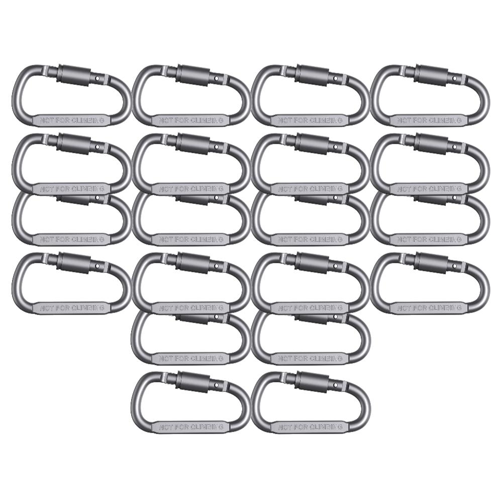 2-20Pcs Mini Carabiner Clips Alluminum Alloy D-ring Buckle Spring Snap Clip Hooks Keychain Carabiner for Keys Climbing Tools