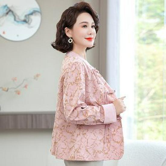 

Stylish Spring Tang Suit Cardigan: 2026 Fashion for Middle-Aged & Elderly Women 2XL розовый