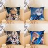 Fleurdelys Anime Game W-Wuthering Waves Pillow Case Square Pillow Bedroom Sofa Leisure Comfort Living Room Home Decoration 40X40