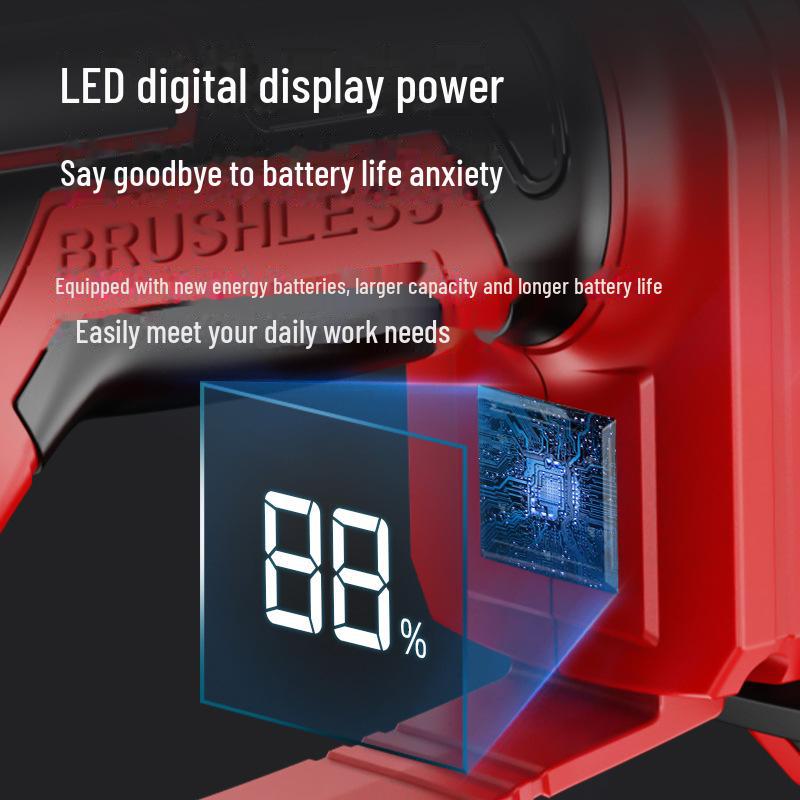 Rechargeable One-Handed Brushless Electric Chainsaw for Home and Outdoor Use