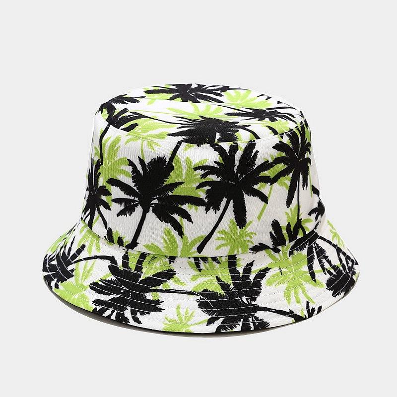 fashion plant printing pattern fisherman hat spring and summer outdoor sun protection fisherman cap unises fishing caps