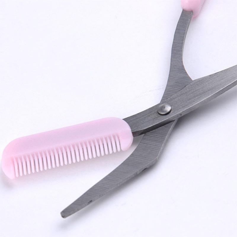 Eyebrow Trimmer Scissors with Comb Women Hair Removal Grooming Shaping Tool
