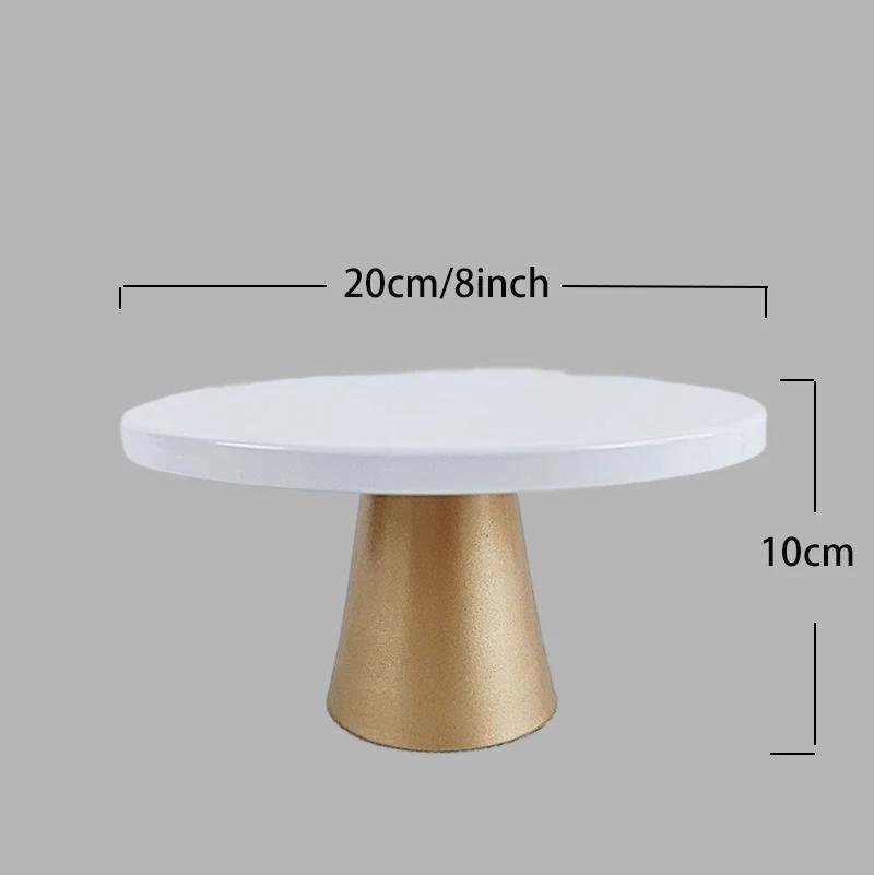 Elegant Round Pedestal Dessert Table Cake Stand Holder Cupcake High Tray Display Rack Bakeware Wedding Birthday Party Decoration