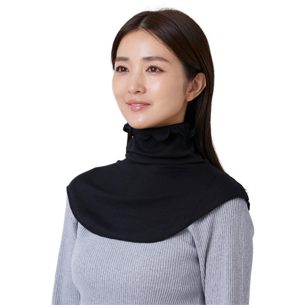 

Missy List Lightweight Organic Cotton Turtleneck Neck Warmer for Fall and Winter Women s (Black) чёрный