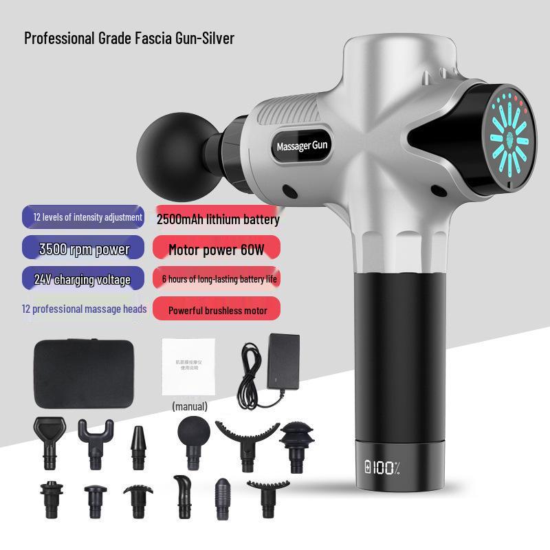 Adjustable Electric Massage Gun with Built-in Lithium Battery for Whole Body Fitness