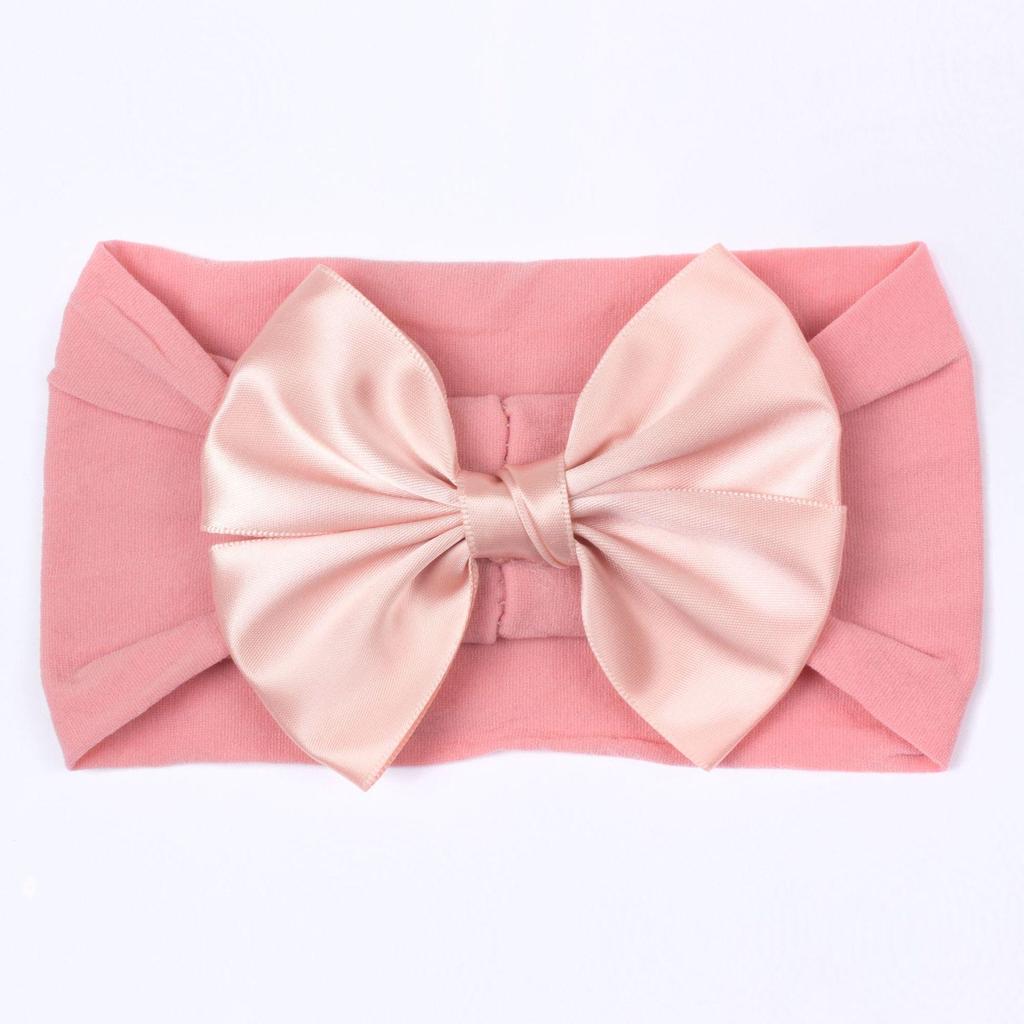 2023 Soft Nylon Wide-Brim Bow Headscarf for Babies and Kids