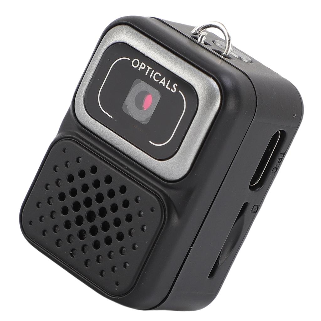 Keychain Camera 1080P Full HD Portable Retro Digital Camera Compact Tiny Pocket Camera for Travel Study Recording Black